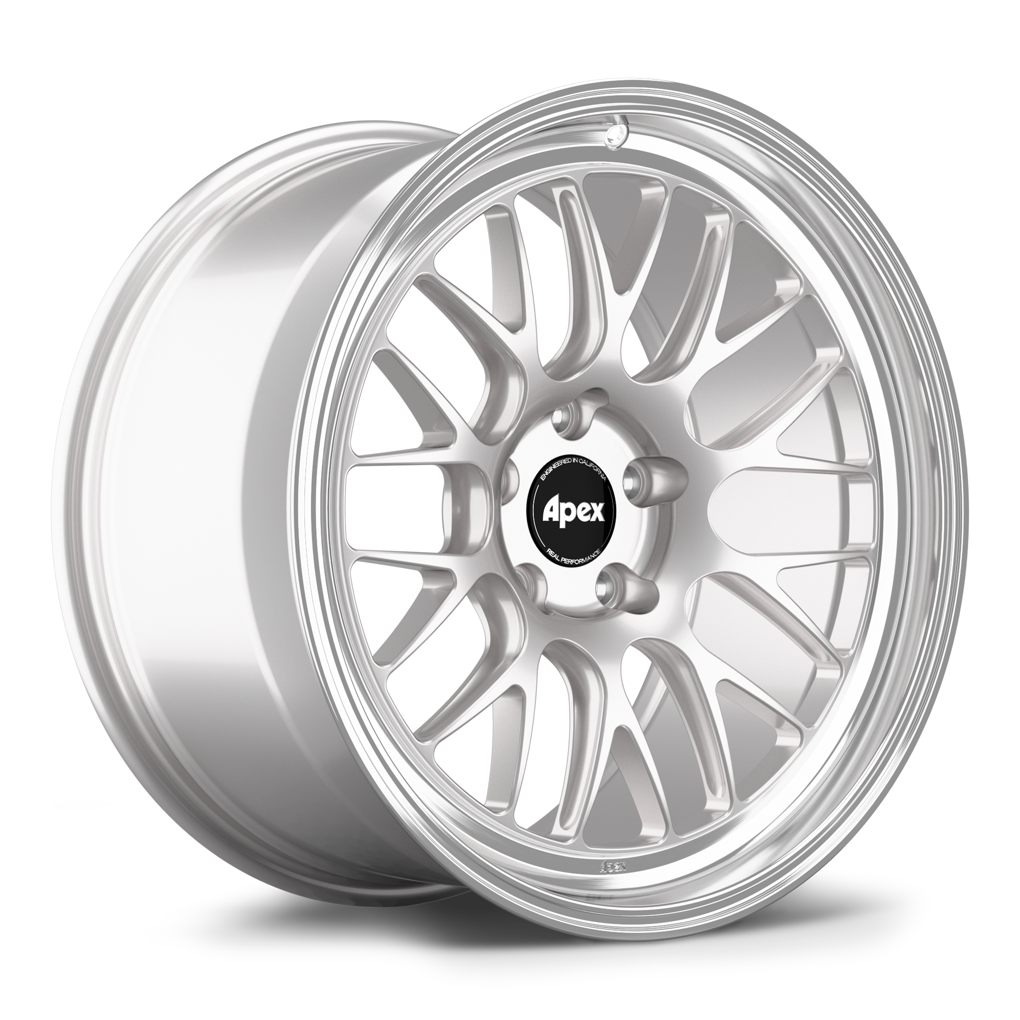 Apex ML-10RT Forged Alloy Wheel 19x9.5 ET29 5x114.3 Race Silver - Machined Lip 64.1mm CB