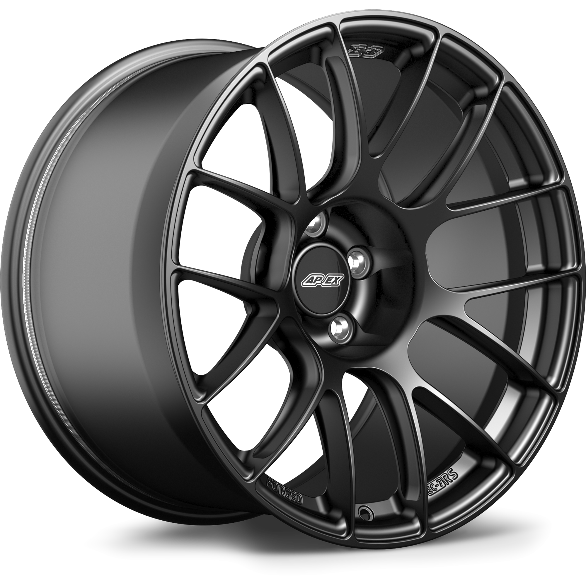 Apex EC-7RS Forged Alloy Wheel 19x10.5 ET25 5x120 Satin Black 72.56mm CB