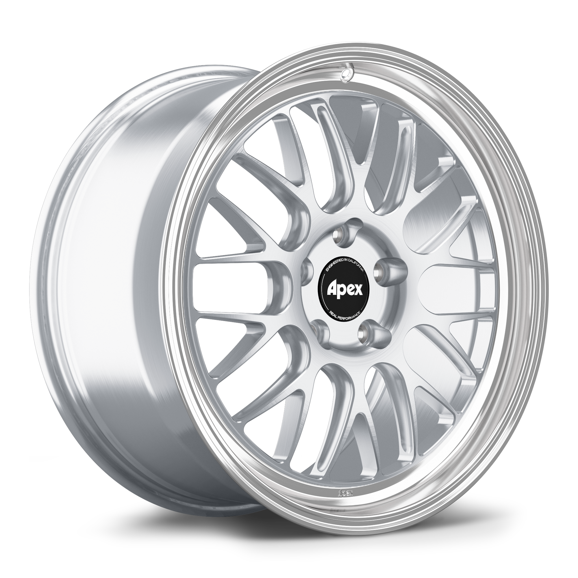 Apex ML-10RT Forged Alloy Wheel 19x9.5 ET45 5x120 Brushed Clear - Machined Lip 64.1mm CB