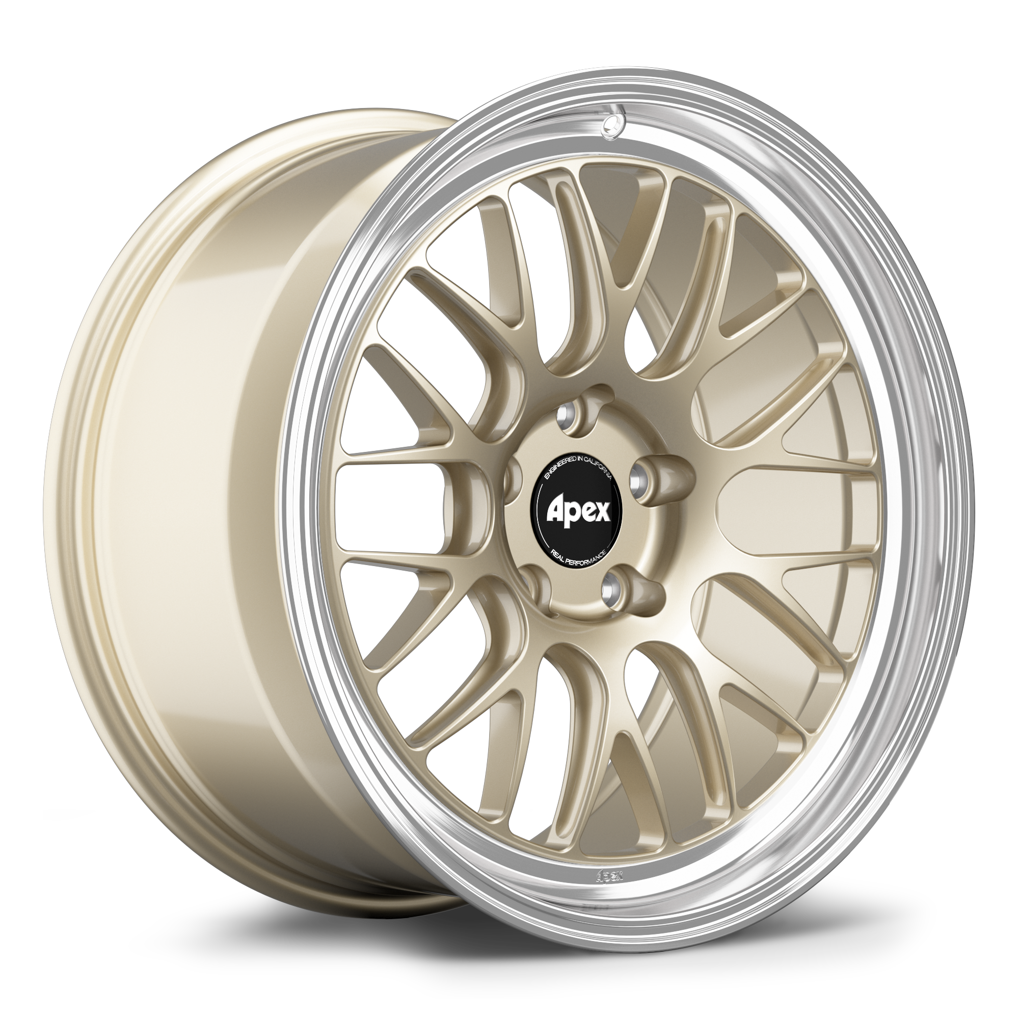 Apex ML-10RT Forged Alloy Wheel 19x9 ET42 5x112 Gloss Motorsport Gold - Machined Lip 57.1mm CB
