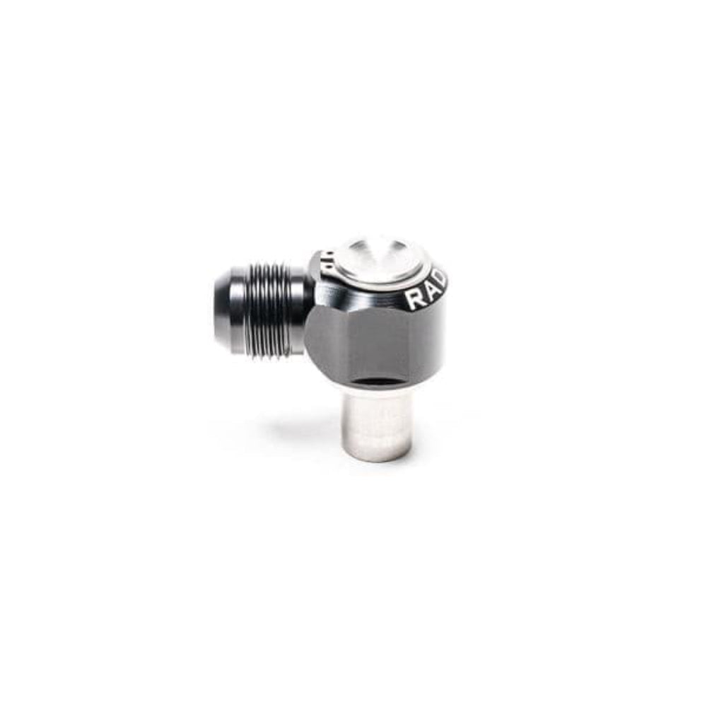 Radium Engineering Valve Cover Intake 10AN Male Press-Fit Fitting Nissan KA24DE