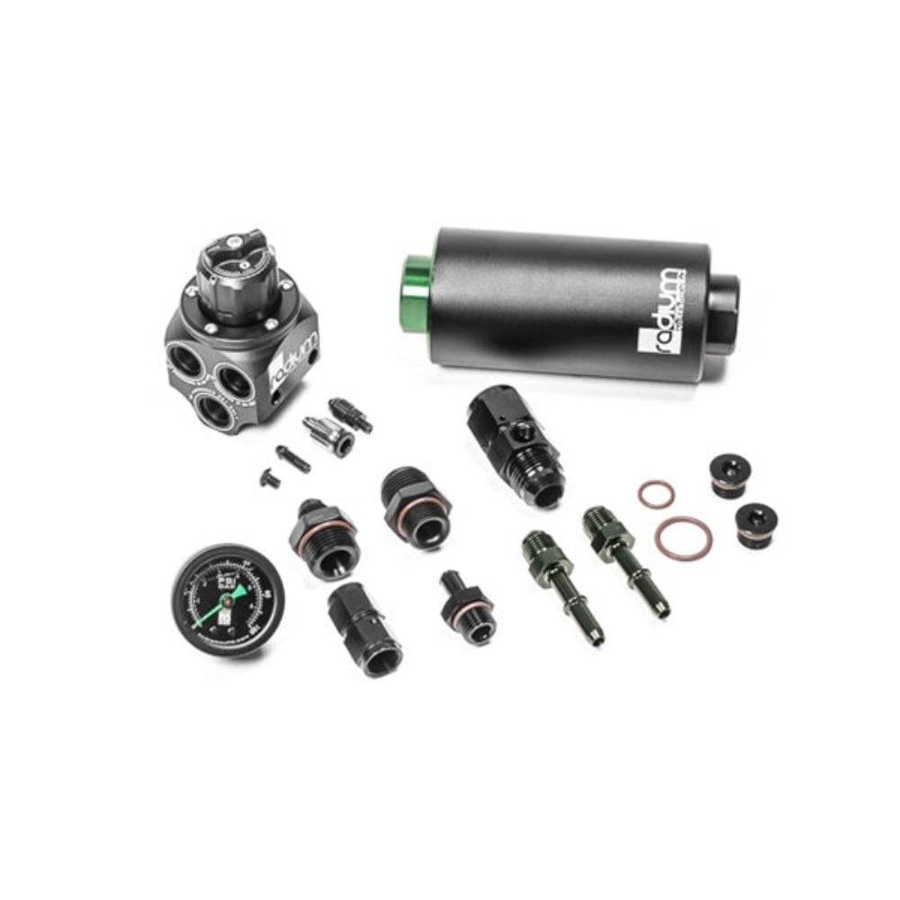 Radium Engineering Fuel Pressure Regulator and Fuel Filter Kit With Microglass Filter 01-06 BMW E46 M3