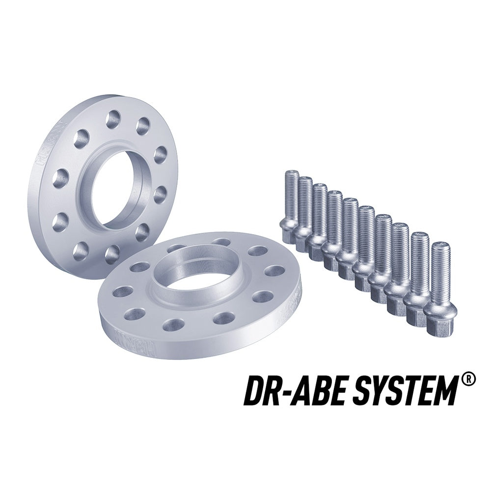 H&R TRAK+ Wheel Spacers Pair 15mm Silver 5x112 66.5mm CB