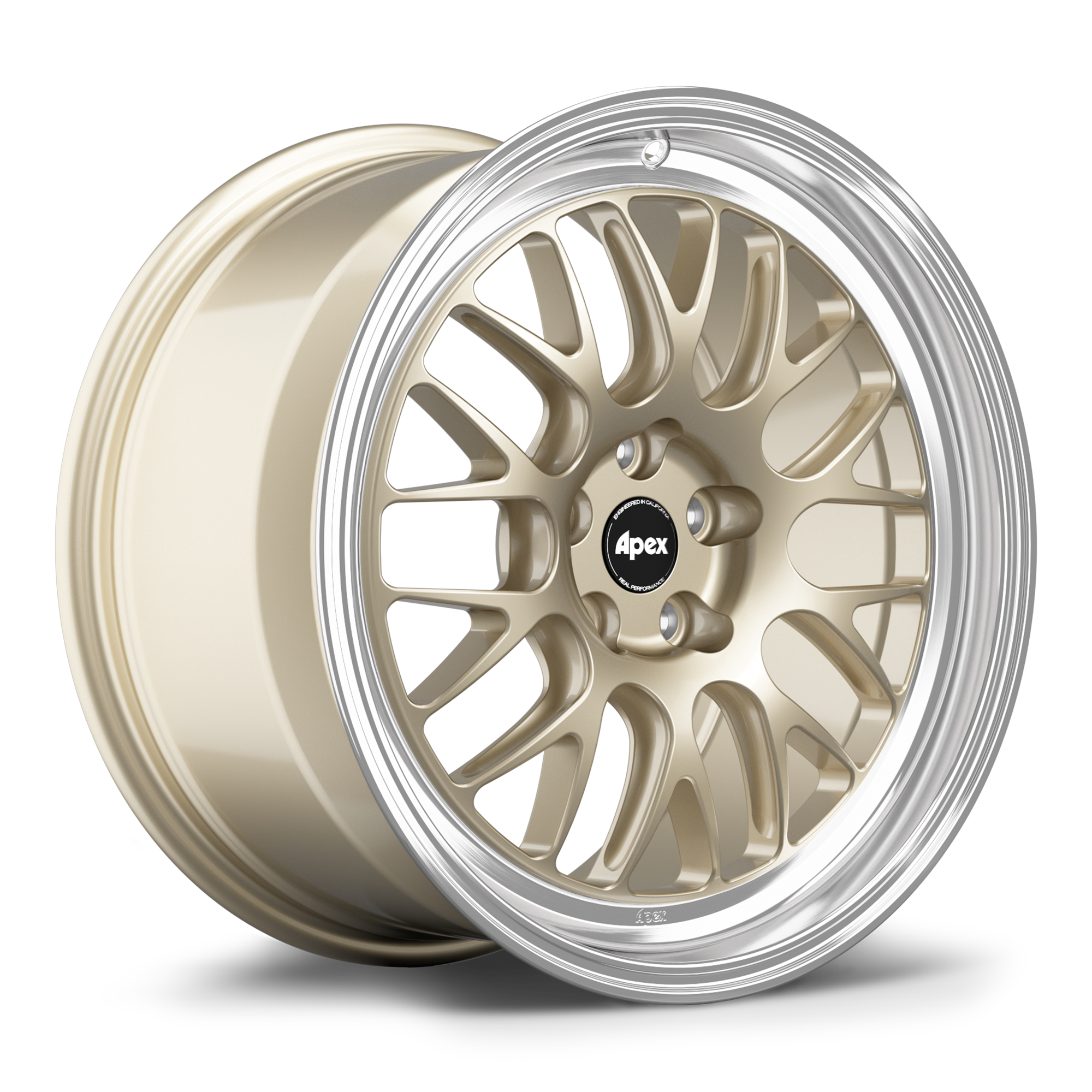 Apex ML-10RT Forged Alloy Wheel 17x9 ET45 5x114.3 Gloss Motorsport Gold - Machined Lip 70.1mm CB