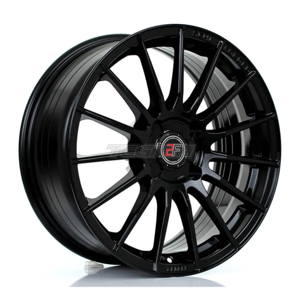 2Forge ZF1 Alloy Wheel 17x7.5 4x108 ET10 TO 51 72.6mm CB Gloss Black Alloy Wheels