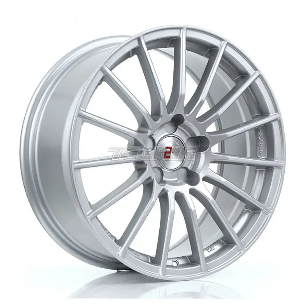 2Forge ZF1 Alloy Wheel 18x8 5x115 ET15 TO 42 72.6mm CB Silver Alloy Wheels