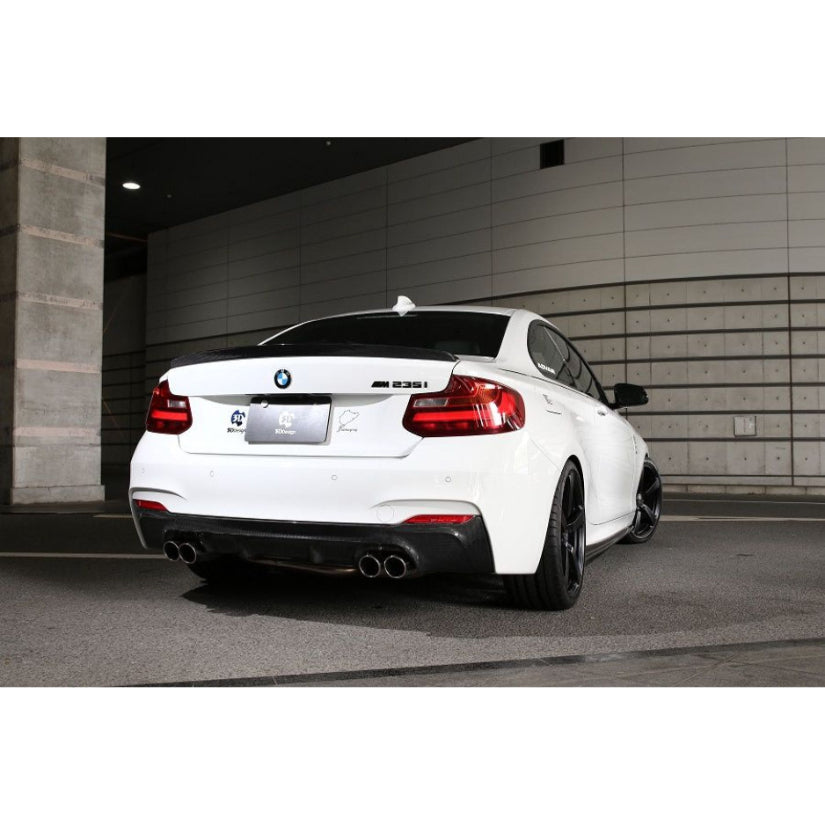 3Ddesign Duel Tip Rear Diffuser BMW M2 M235i F22 M-Sport