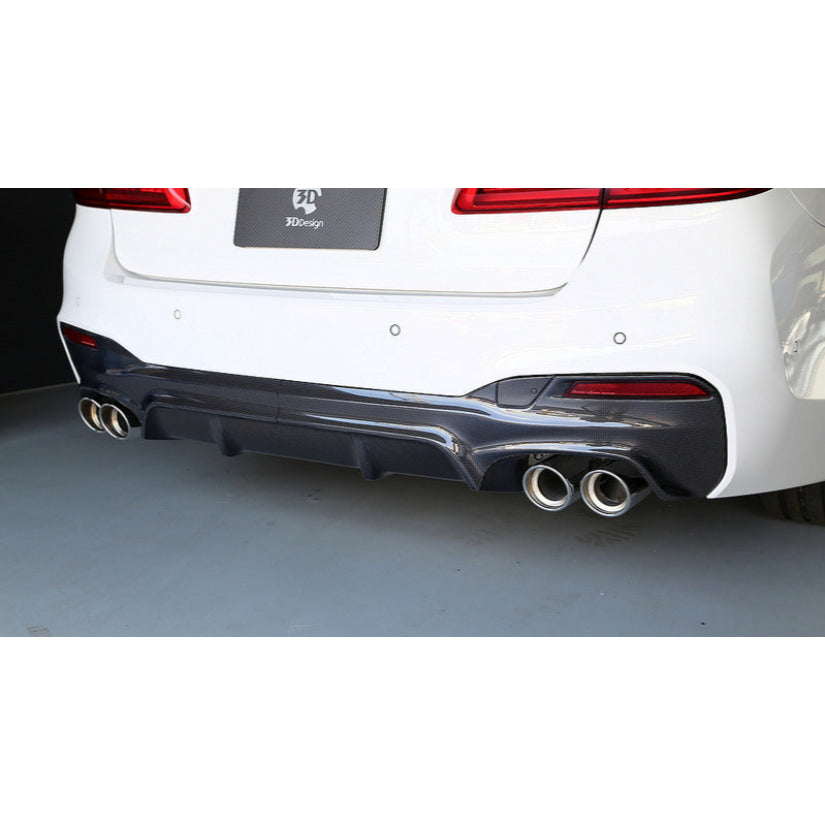 3Ddesign Rear Diffuser Carbon Fibre BMW 5 Series G30 G31 M-Sport