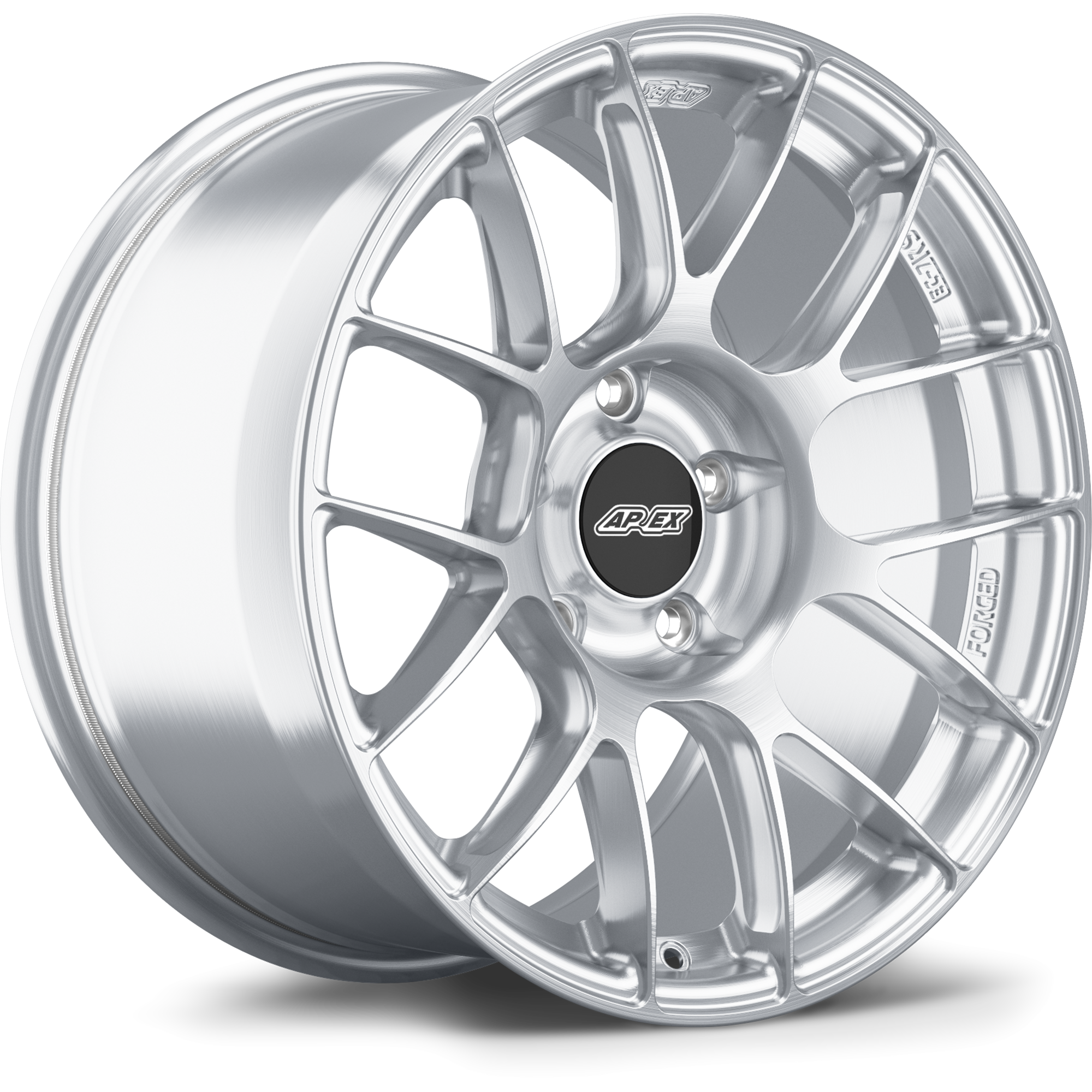Apex EC-7RS Forged Alloy Wheel 18x11 ET52 5x114.3 Brushed Clear 70.5mm CB