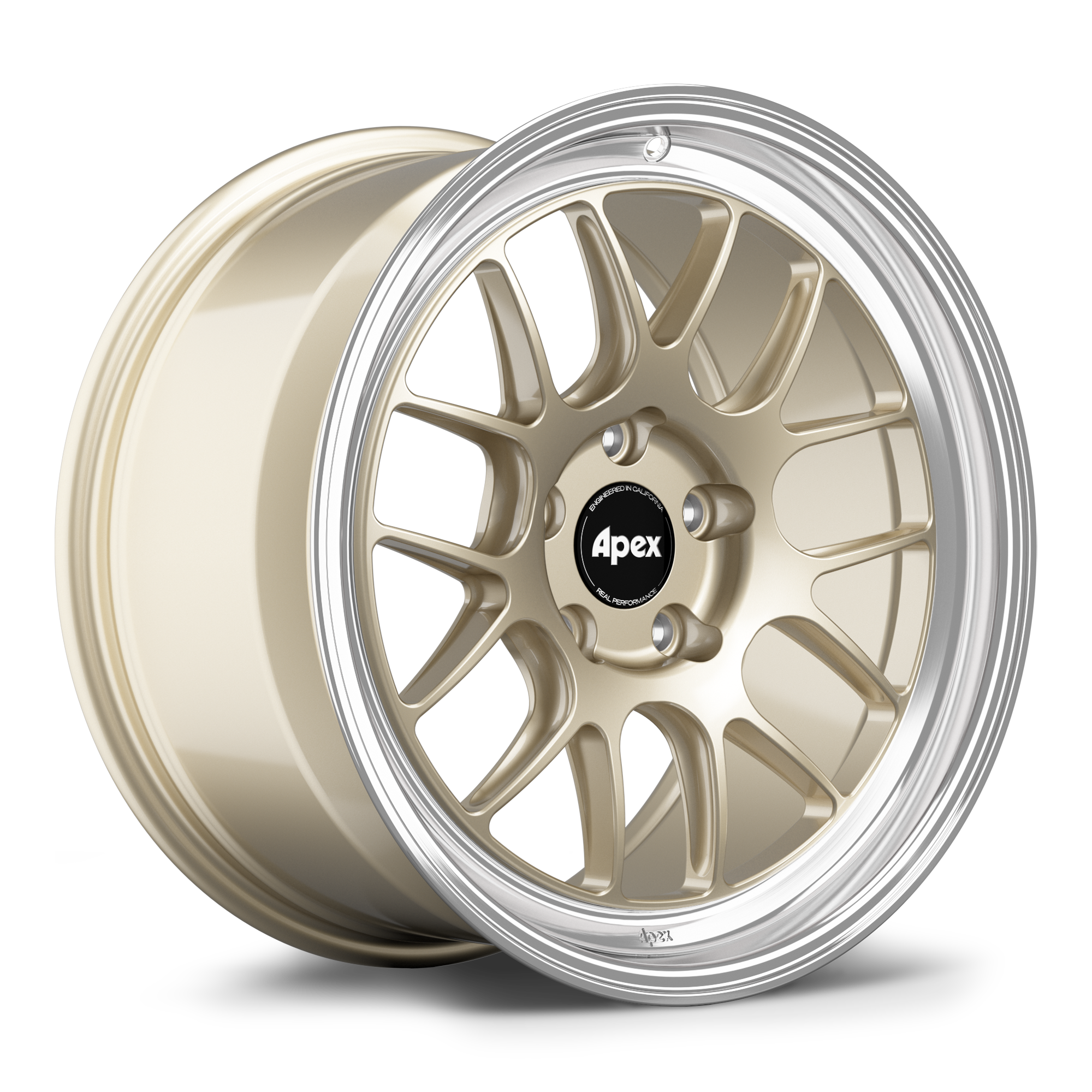Apex ML-7RT Forged Alloy Wheel 18x11 ET36 5x130mm - Machined Lip - Gloss Motorsport Gold 71.6mm CB