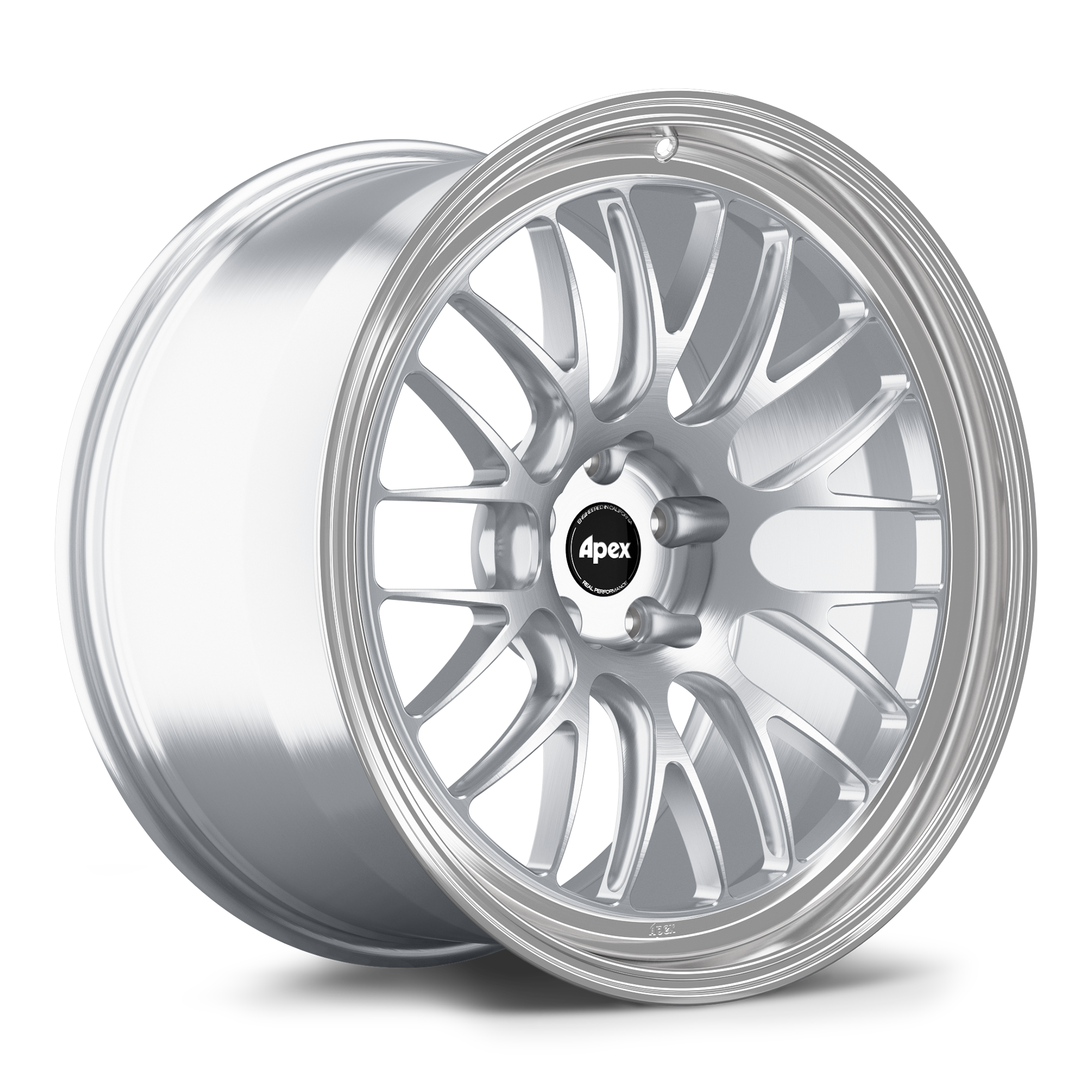 Apex ML-10RT Forged Alloy Wheel 20x10 ET8 5x112 Brushed Clear - Machined Lip 66.6mm CB