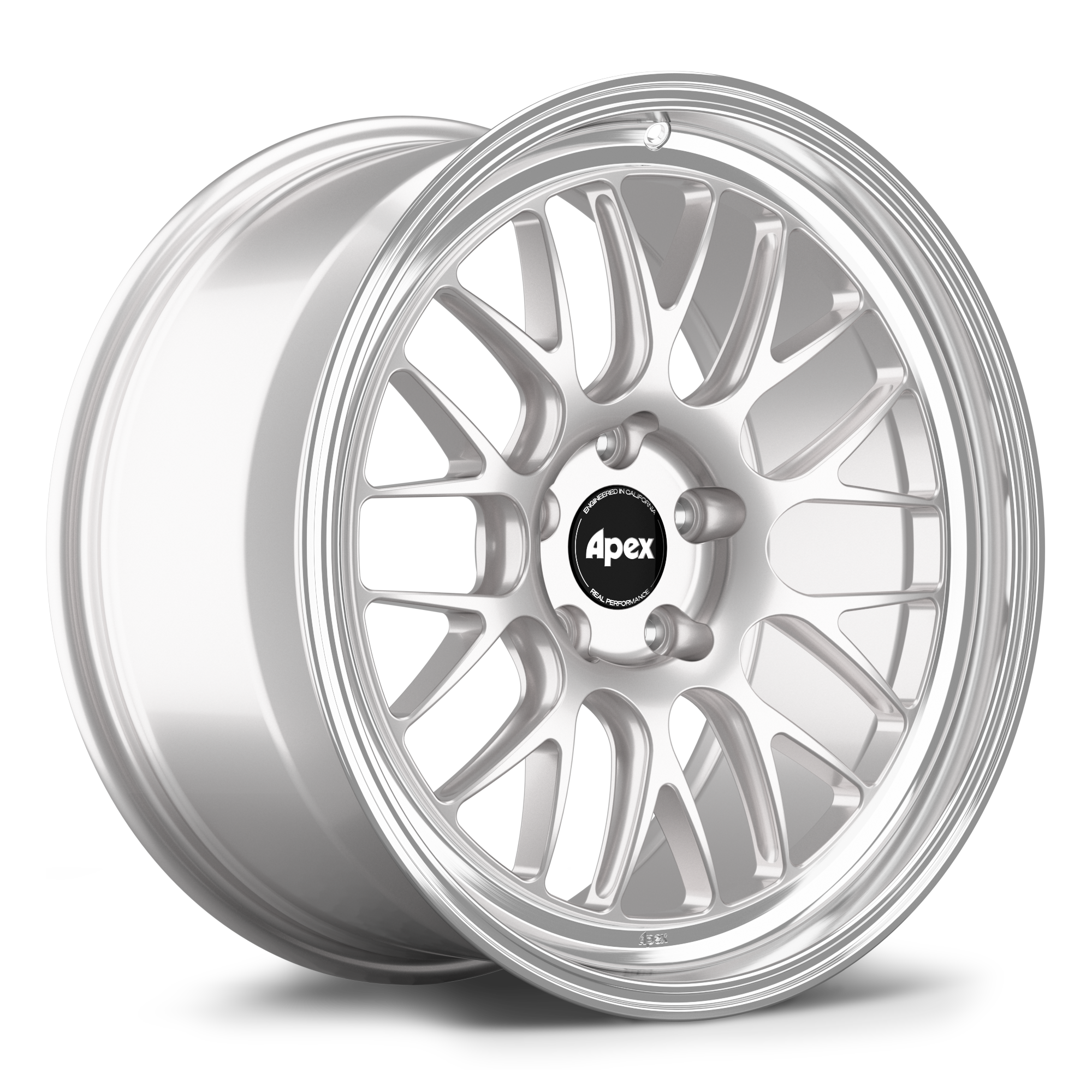 Apex ML-10RT Forged Alloy Wheel 19x9 ET42 5x112 Race Silver - Machined Lip 57.1mm CB