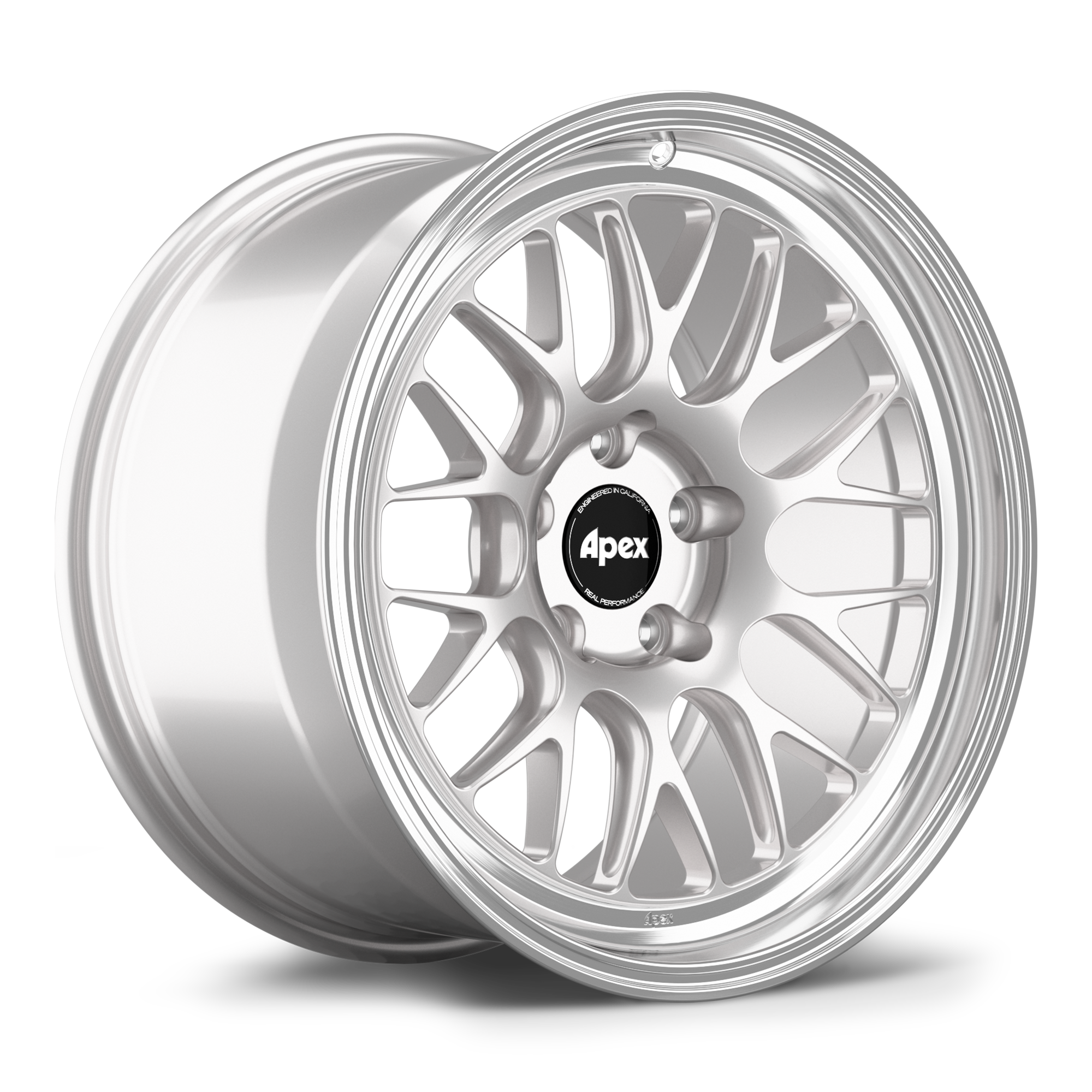 Apex ML-10RT Forged Alloy Wheel 18x10.5 ET15 5x114.3 Race Silver - Machined Lip 66.1mm CB