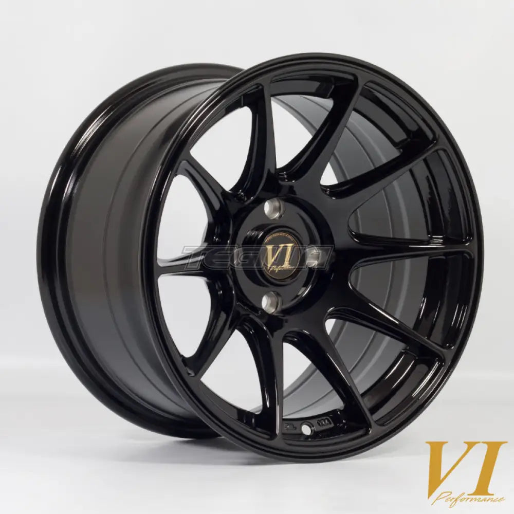 6Performance BDR Alloy Wheel 15x8.25 ET0 4x100 Black 67.1mm CB Alloy Wheels