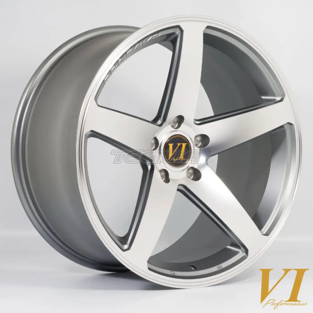 6Performance CVO Alloy Wheel 20x10.5 ET42 5x120 Gunmetal Polished Face 72.6mm CB Alloy Wheels