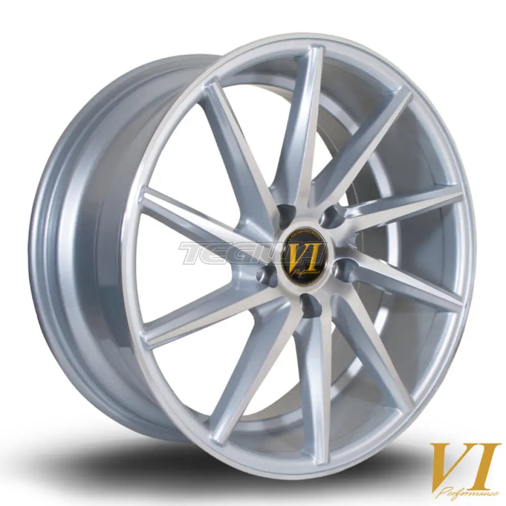 6Performance ESHR Alloy Wheel 18x8 ET45 5x112 Silver Polished Face 73.1mm CB Alloy Wheels