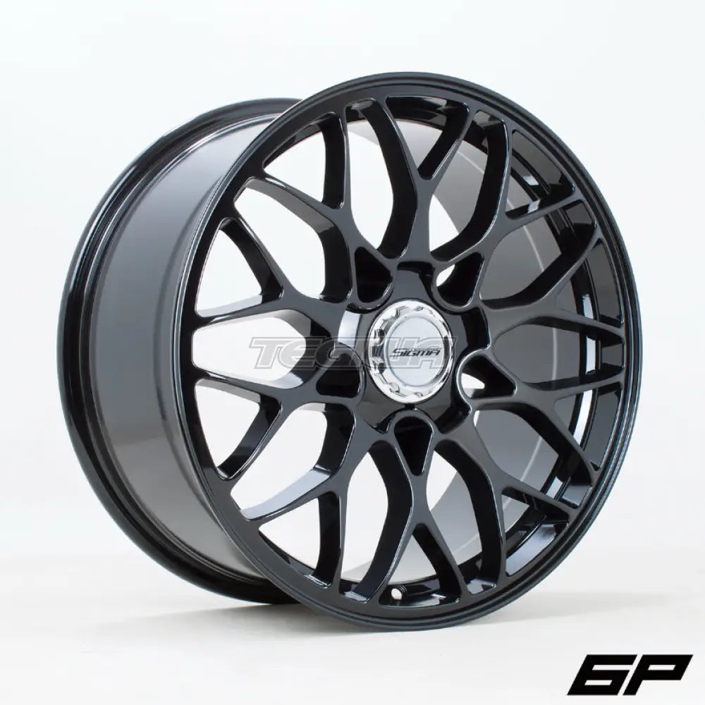 6Performance Sigma Alloy Wheel 18x8.5 ET40 5x112 Black 66.45mm CB Alloy Wheels