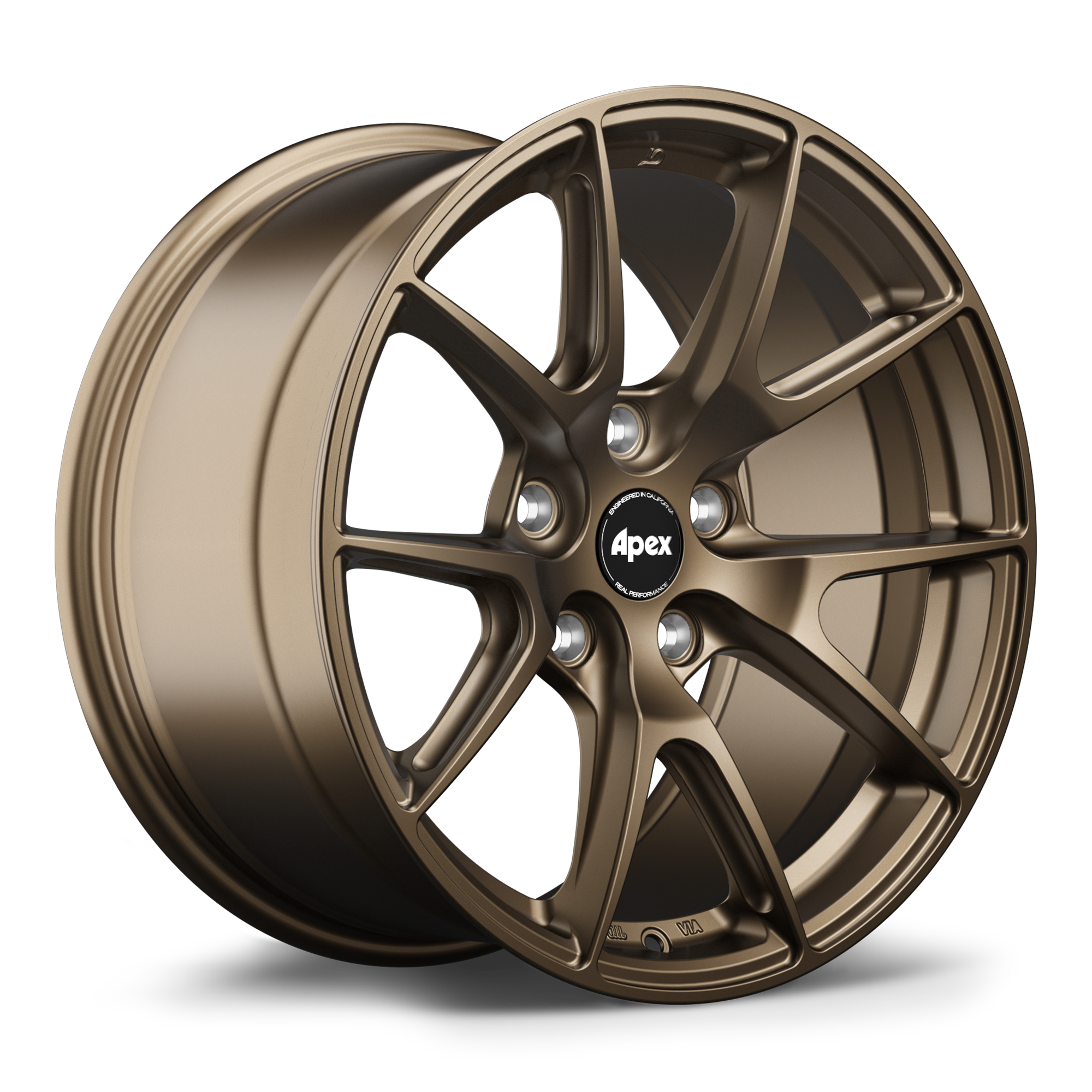 Apex VS-5 Alloy Wheel 17x9 ET35 5x114.3 Satin Bronze 73.1mm CB