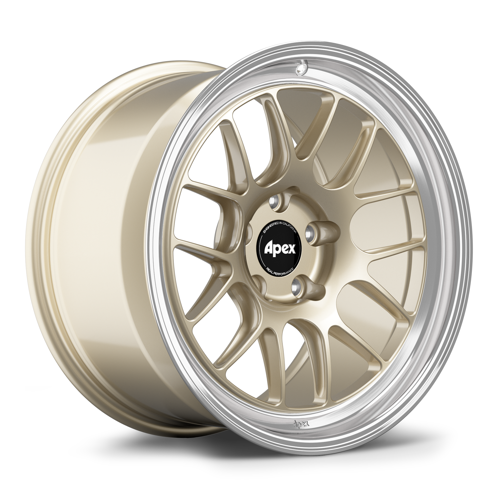 Apex ML-7RT Forged Alloy Wheel 18x10.5 ET22 5x120mm - Machined Lip - Gloss Motorsport Gold 72.56mm CB