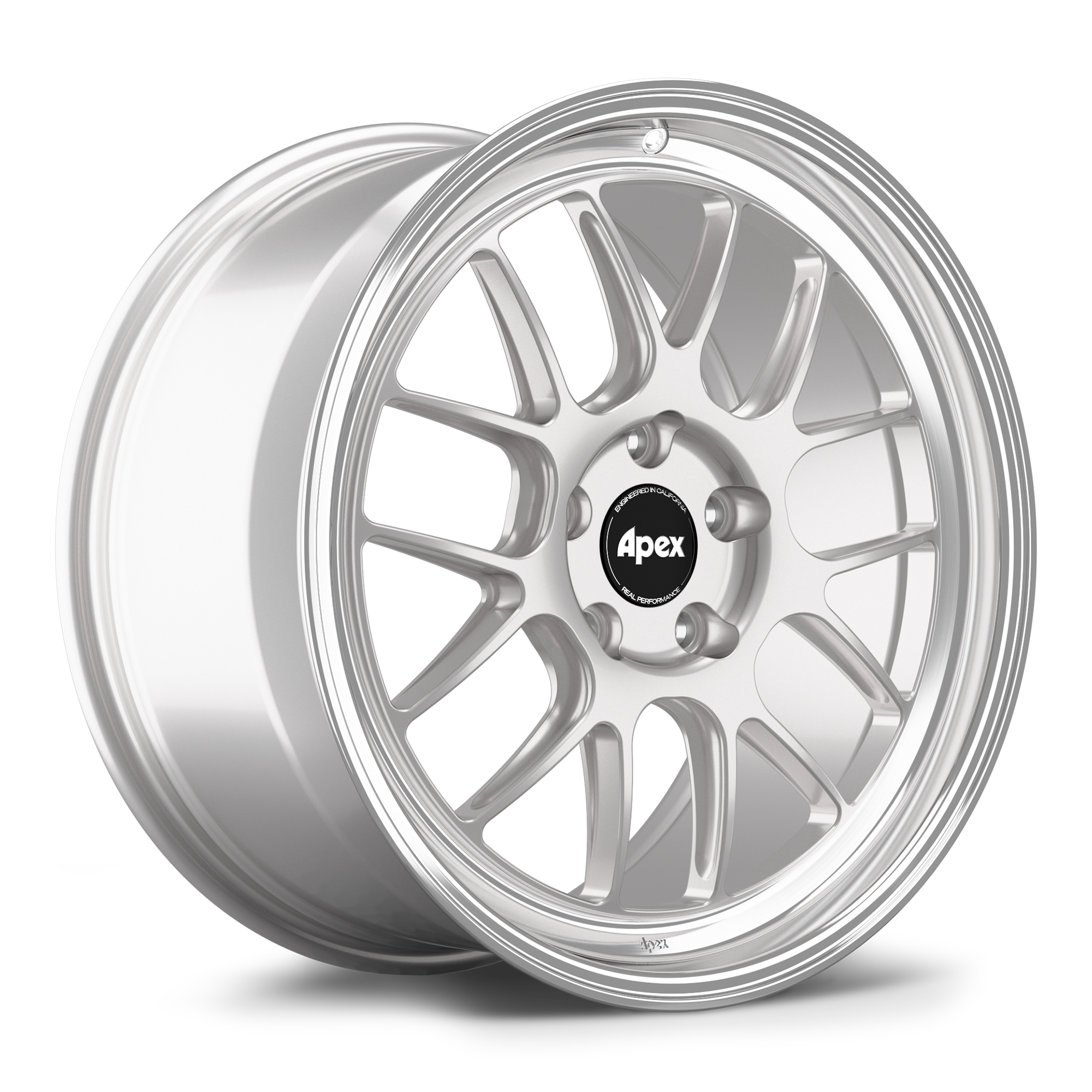 Apex ML-7RT Forged Alloy Wheel 19x9 ET50 5x130mm - Machined Lip - Race Silver 71.6mm CB