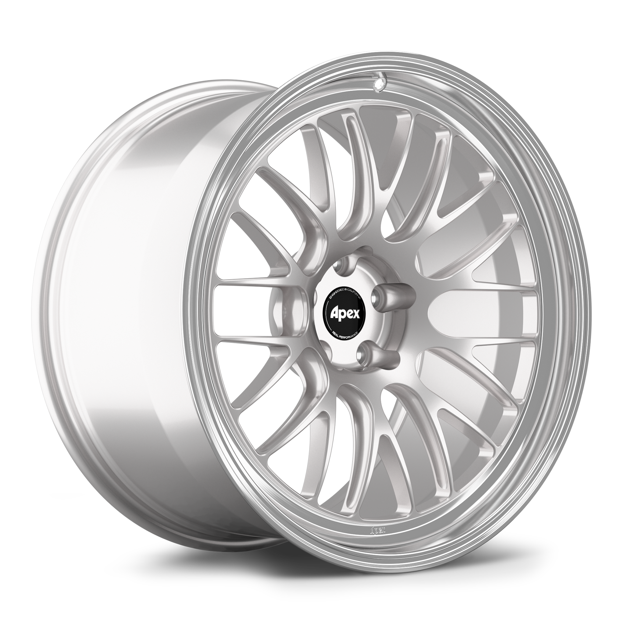 Apex ML-10RT Forged Alloy Wheel 20x10 ET8 5x112 Race Silver - Machined Lip 66.6mm CB