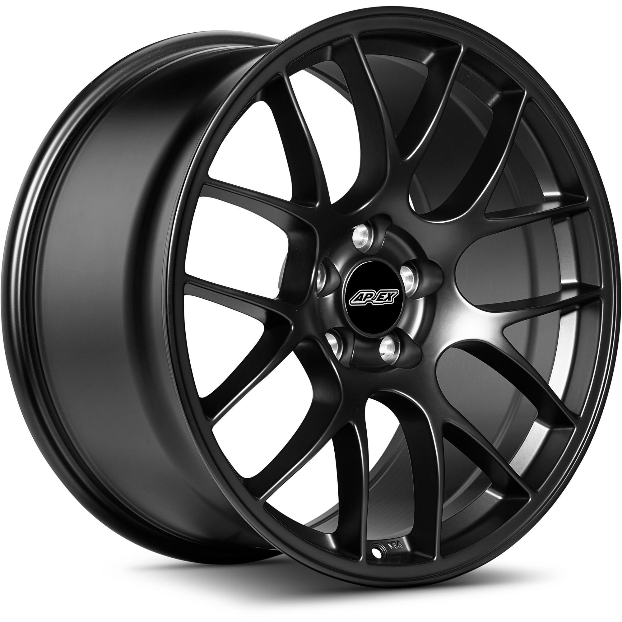 Apex EC-7 Alloy Wheel 19x10 ET40 5x114.3 Satin Black 70.5mm CB