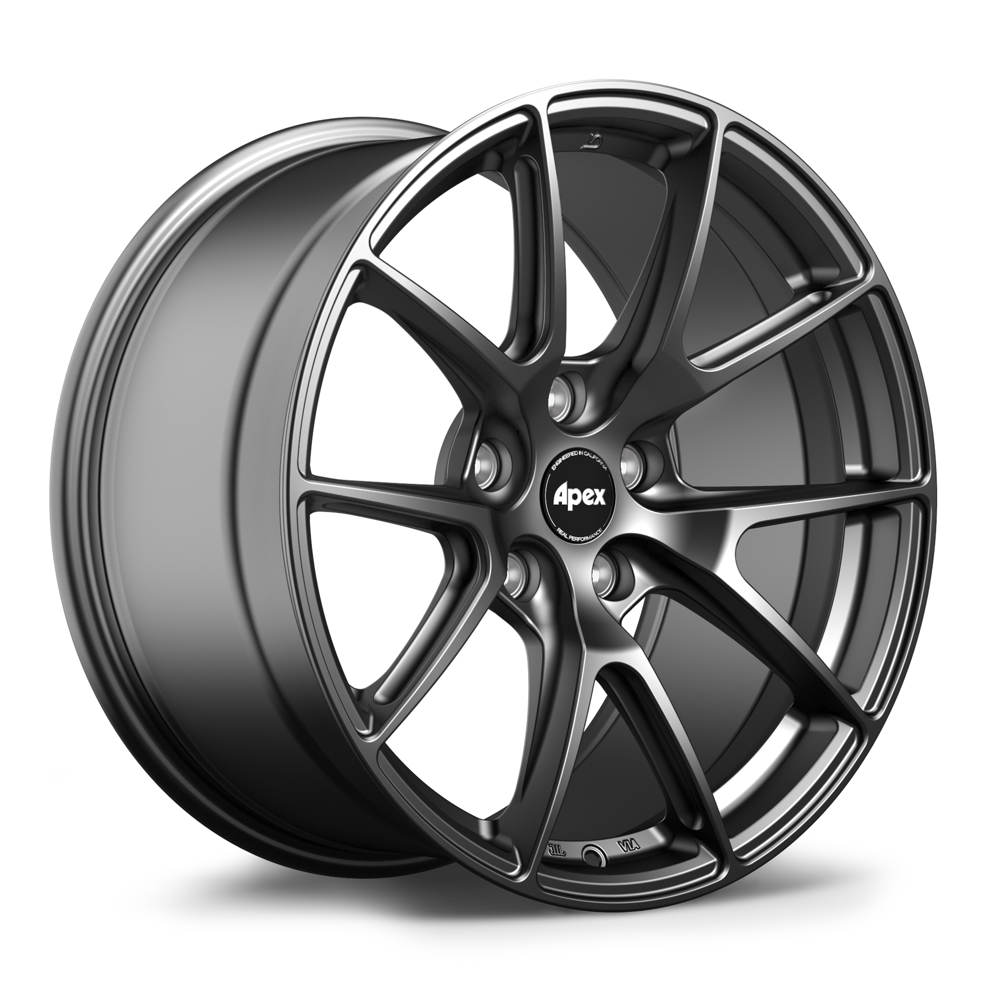 Apex VS-5 Alloy Wheel 18x10 ET40 5x114.3 Satin Black 70.5mm CB