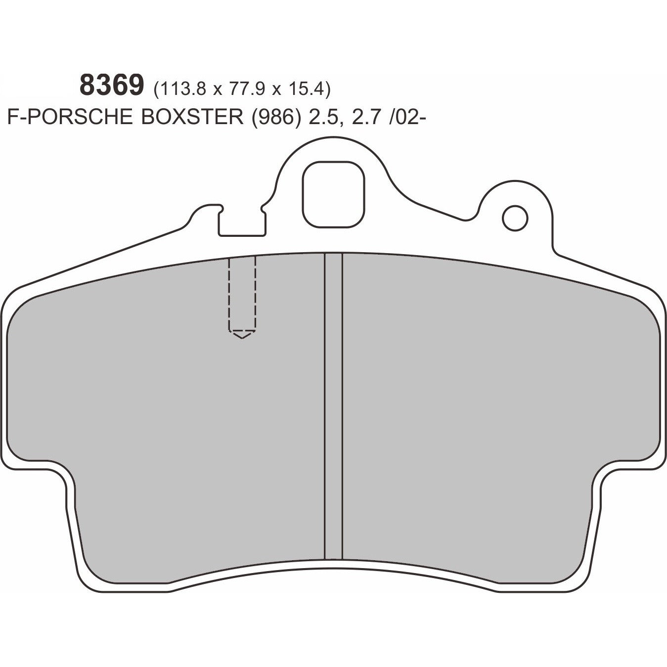 PBS ProRace Brake Pads 114.2mm x 78mm 8369PR - Front