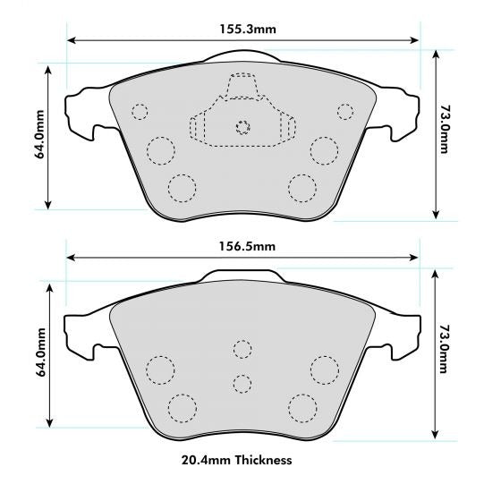 PBS ProRace Brake Pads 8601PR - Front
