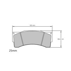 PBS ProComp S1 Brake Pads 8795PC25S1