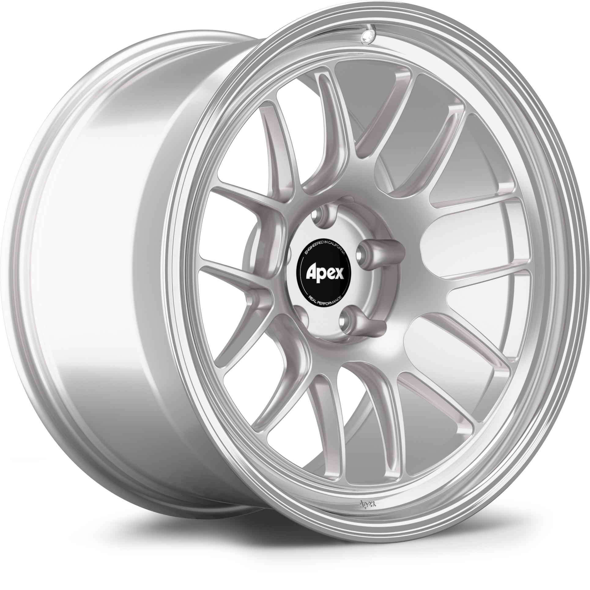 Apex ML-7RT Forged Alloy Wheel 19x10 ET12 5x112mm - Machined Lip - Race Silver 66.6mm CB