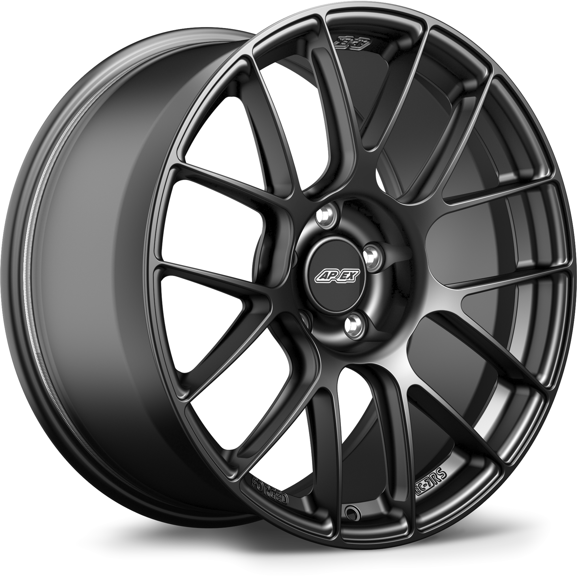 Apex EC-7RS Forged Alloy Wheel 19x12 ET63 5x130 Satin Black 71.6mm CB