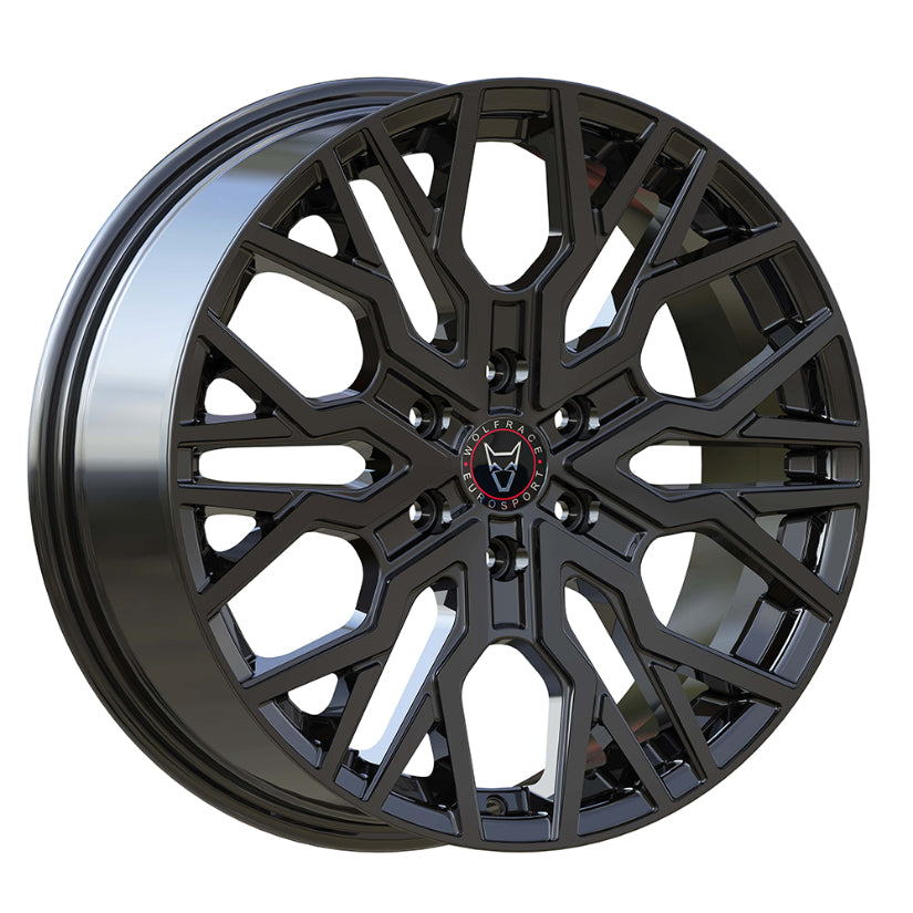 Wolfrace Eurosport Munich Super 6 Alloy Wheel 18x7.5 ET40 6x120 Gloss Black 74.6mm CB