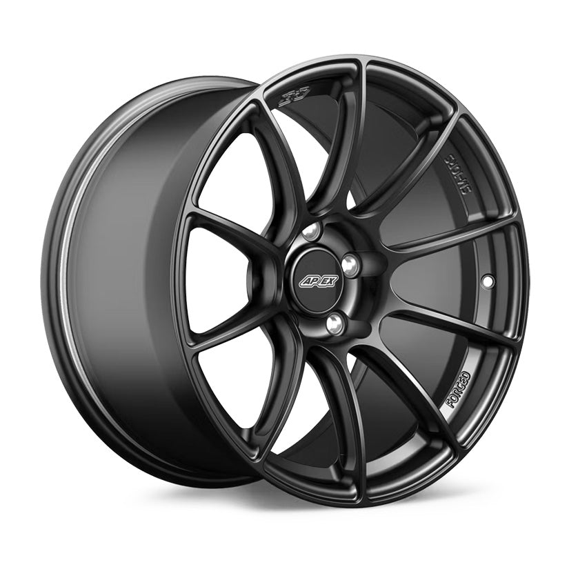 Apex SM-10RS Forged Alloy Wheel 18x9 ET23 5x114.3 Satin Black 60.1mm CB