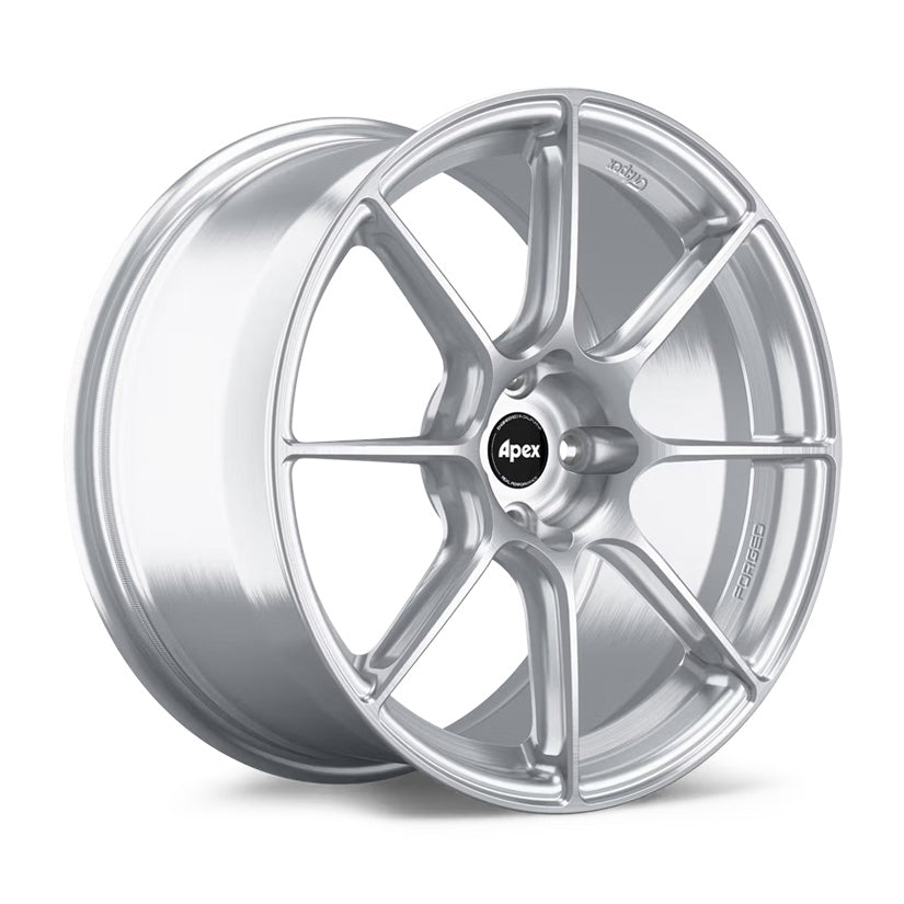 Apex SM-8RS Forged Alloy Wheel 17x8 ET40 4x100 Brushed Clear 54.1mm CB