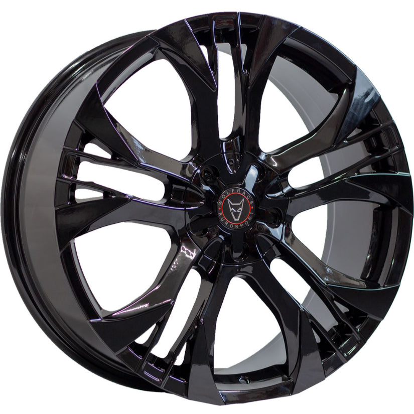 Wolfrace Eurosport Assassin GT2 Alloy Wheel 18x8.5 ET38 5x108 Gloss Black 74.6mm CB