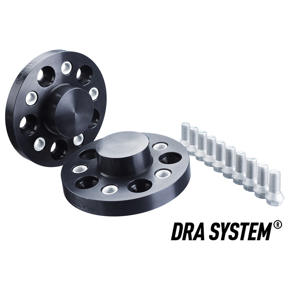 H&R TRAK+ Wheel Spacers Pair 20mm Black 5x112 66.5mm CB