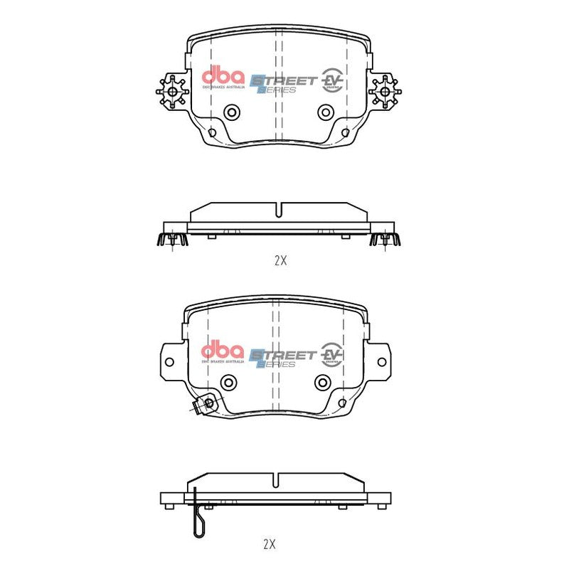 DBA Brake Pads DB15161SSEV - Rear