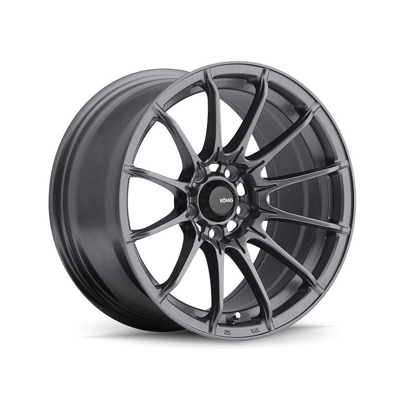 Konig Dial In Alloy Wheel 15x8 ET25 4x100 Matte Grey 73.1mm CB