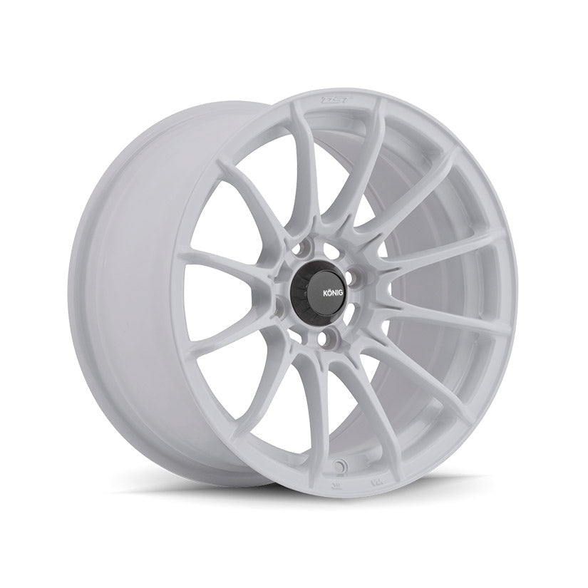 Konig Dial In Alloy Wheel 15x7 ET35 4x100 Gloss White 73.1mm CB