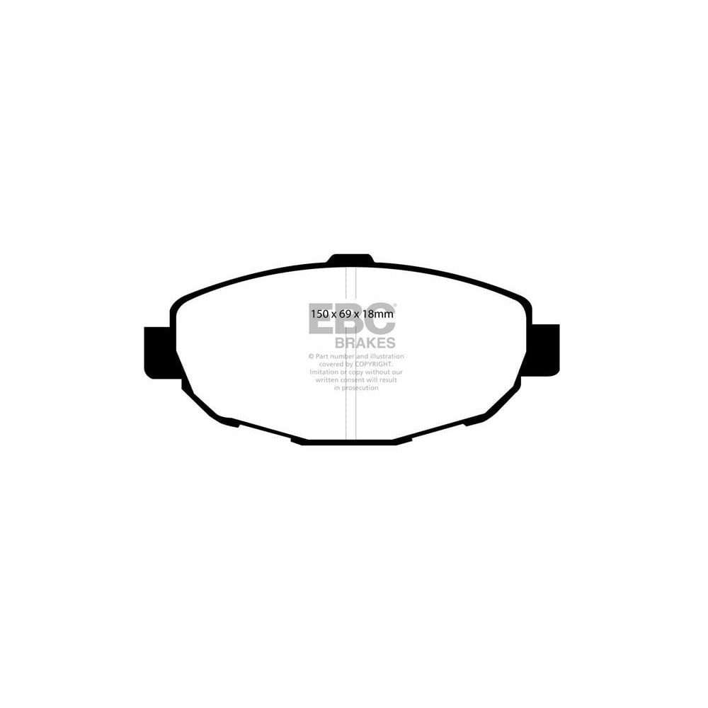EBC Greenstuff 2000 Brake Pads 144mm x 69mm DP21007 - Front