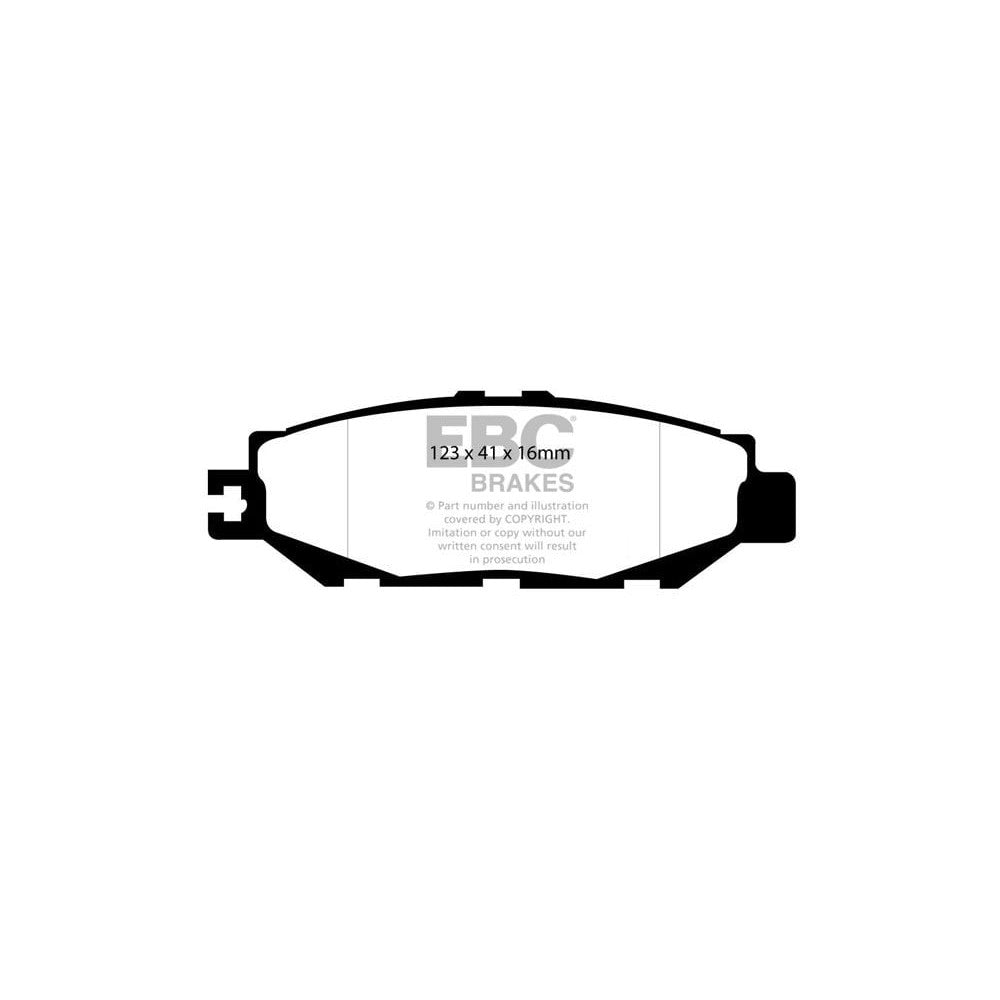 EBC Ultimax Brake Pads 123mm x 41mm DP1008 - Rear