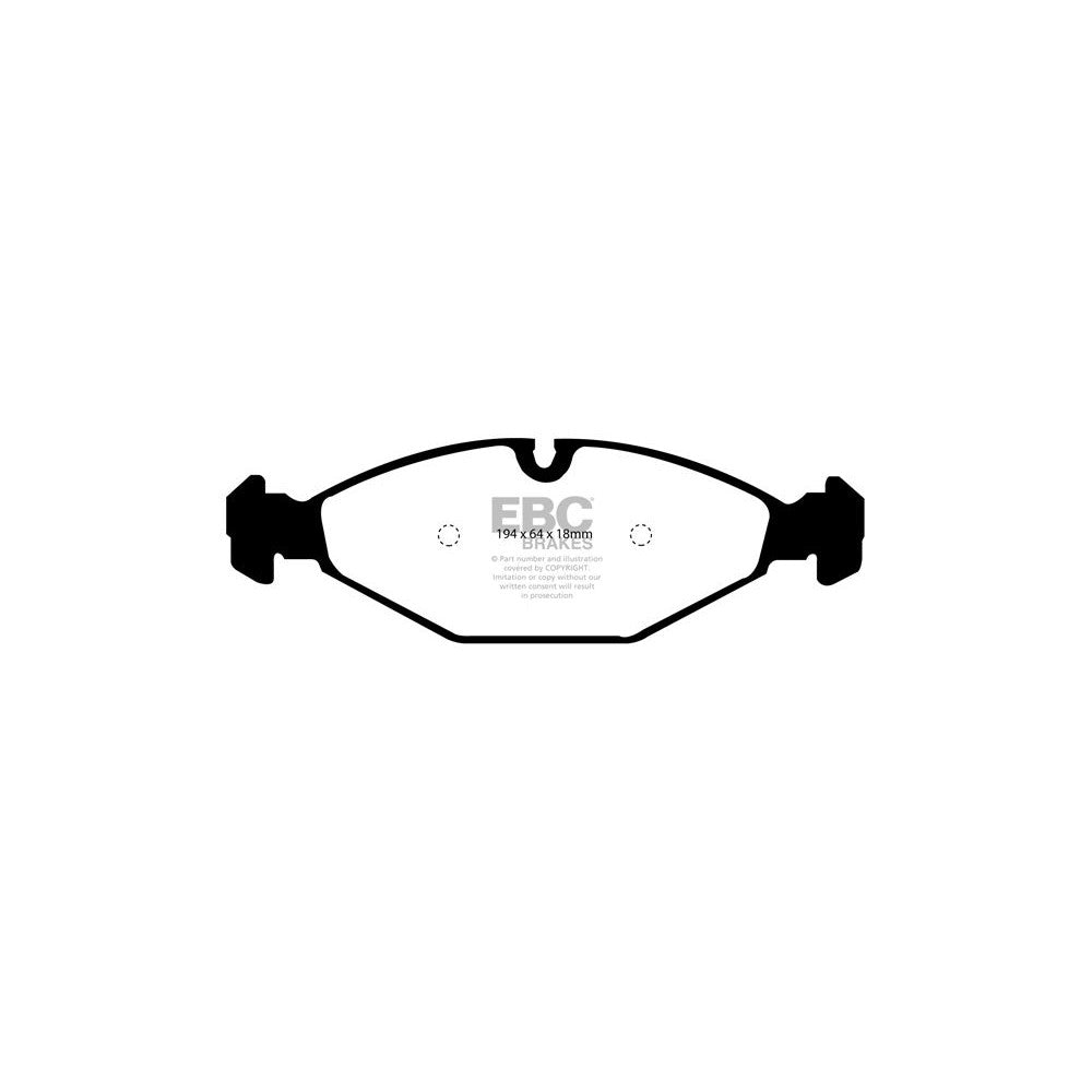 EBC Redstuff Brake Pads 194mm x 64mm DP31009C - Front