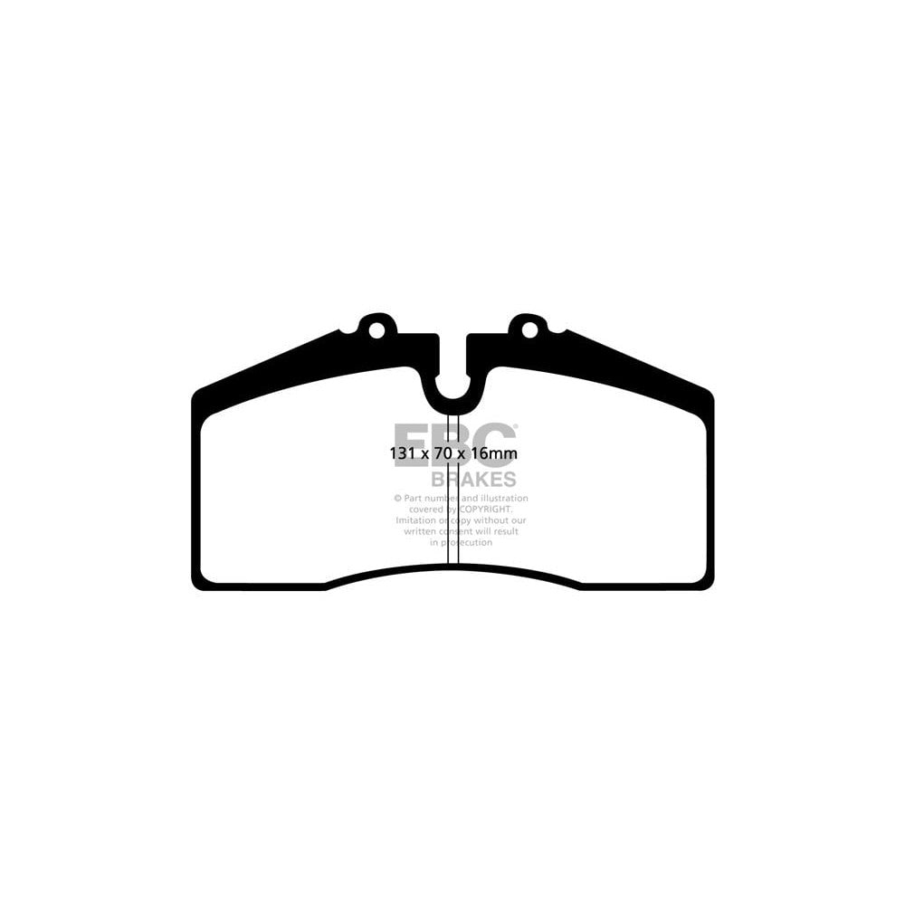 EBC Redstuff Brake Pads 131mm x 70mm DP31014C - Front