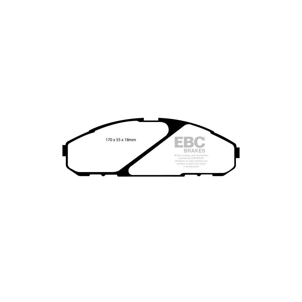 EBC Ultimax Brake Pads 170mm x 55mm DP1020 - Front