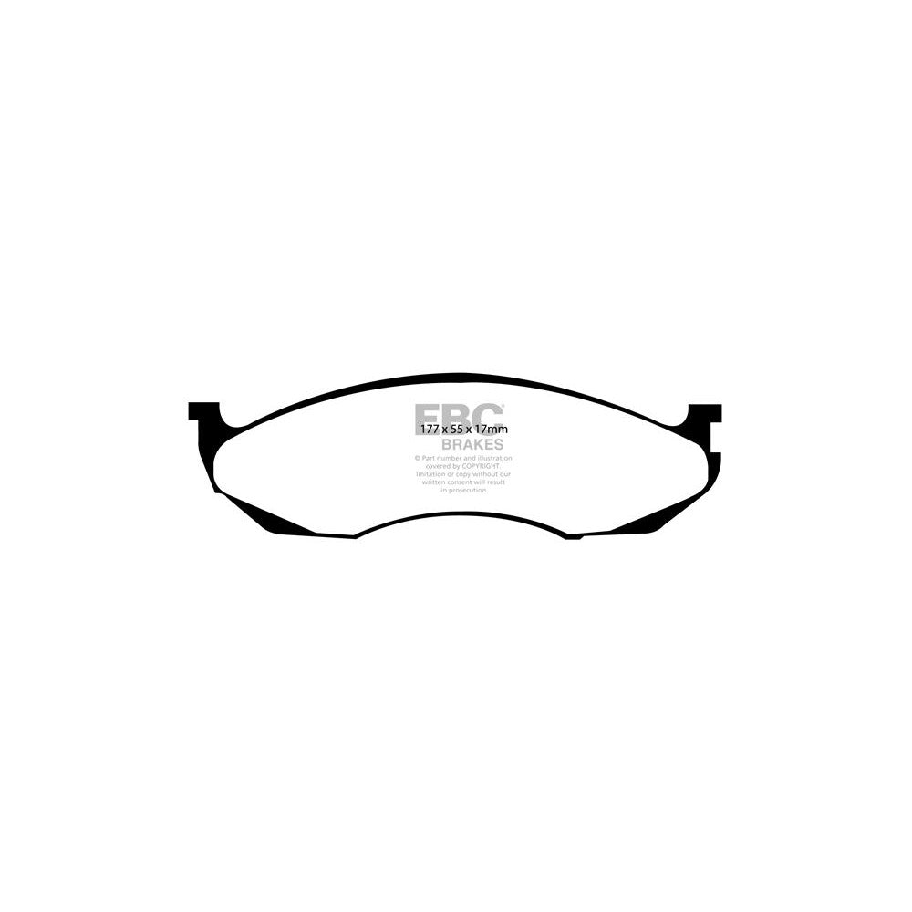 EBC Ultimax Brake Pads 177mm x 55mm DP1022 - Front