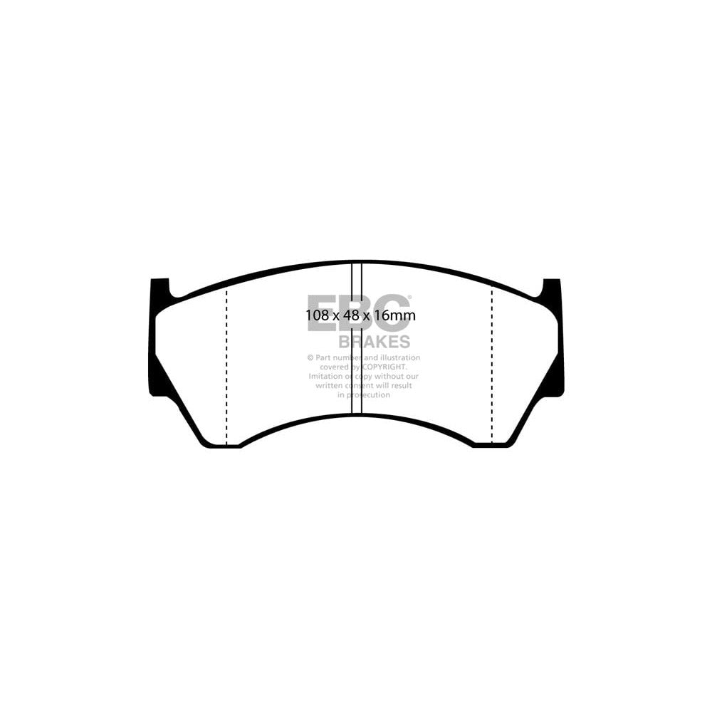 EBC Ultimax Brake Pads 108mm x 48mm DP1044 - Front