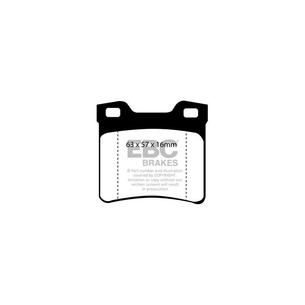 EBC Yellowstuff Brake Pads 63mm x 57mm DP41048R - Rear