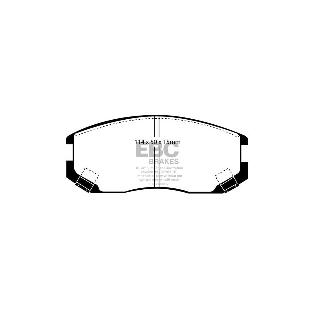 EBC Ultimax Brake Pads 114mm x 50mm DP1063 - Front