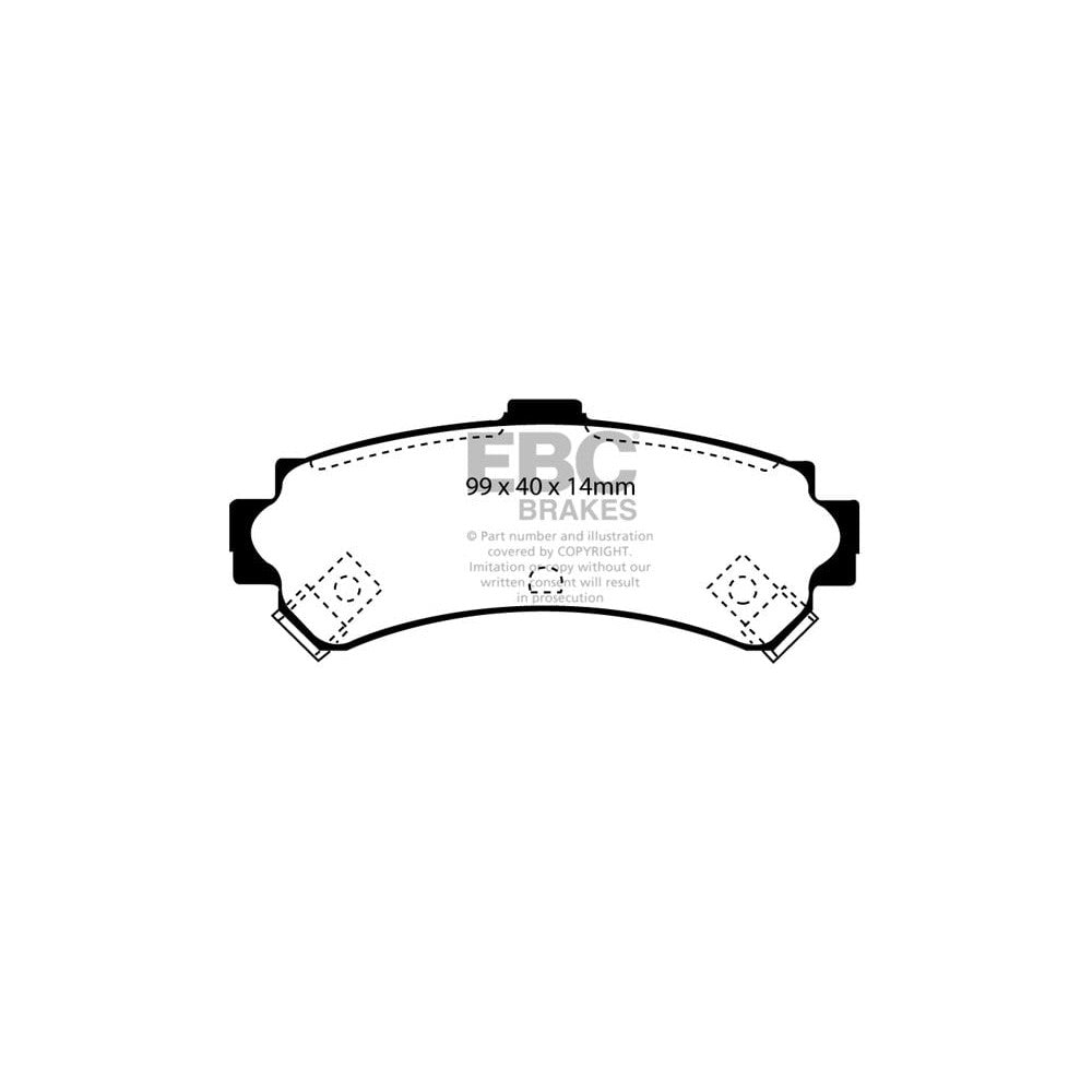 EBC Ultimax Brake Pads 99mm x 40mm DP1067 - Rear